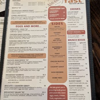 Americana - Breakfast Menu 2025 - American Near Me - Santa Rosa, California Americana - Breakfast Menu 2025 - American Near Me - Santa Rosa, California