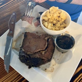 Legends Steakhouse - Prime rib and sharp cheddar homemade mac 'n cheese - Steakhouses Near Me - Newberry, South Carolina