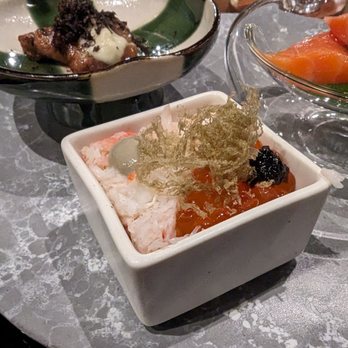 Wakuriya - “kani “(crab) and “ikura”(salmon roe) sushi - Japanese Near Me - San Mateo, California