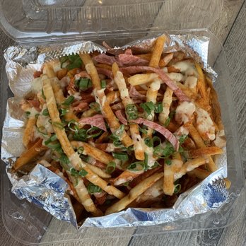 Loving Hut Redlands - V-bacon cheeze fries - Vegan Near Me - Redlands, California