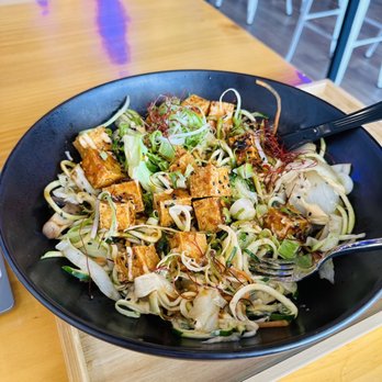 Wrap & Roll - Spicy Korean tofu on zoodles - Asian Fusion Near Me - Houston, Texas Wrap & Roll - Spicy Korean tofu on zoodles - Asian Fusion Near Me - Houston, Texas