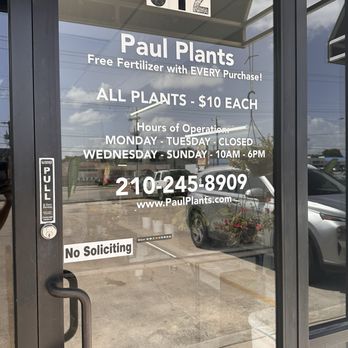 Paul Plants - Business hours and contact number - Nurseries & Gardening Near Me - San Antonio, Texas Paul Plants - Business hours and contact number - Nurseries & Gardening Near Me - San Antonio, Texas