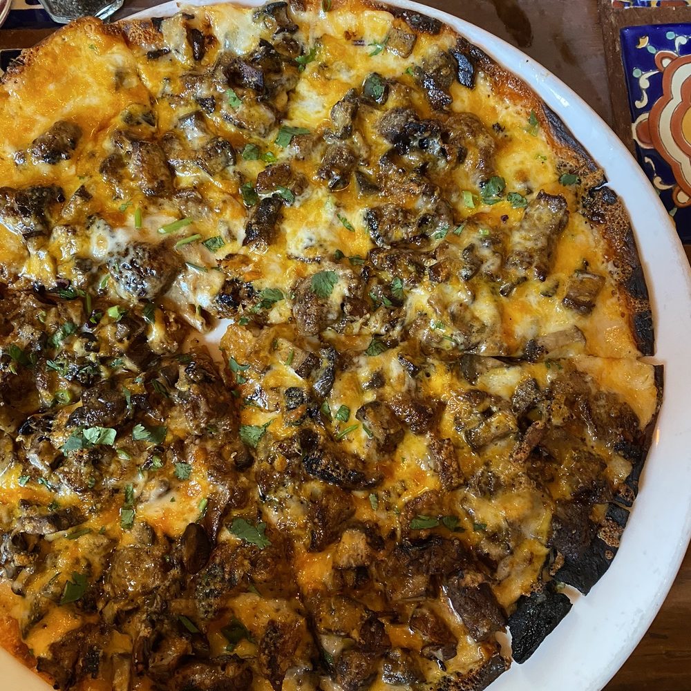 Arriba Tortilla - Make your own Flatbread with steak, portobello mushrooms and cheese - Mexican Near Me - East Aurora, New York