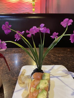 Photo of Izumi Sushi & Hibachi - Fargo, ND, US. Pre Super Bowl meal! Salmon Lovers Roll