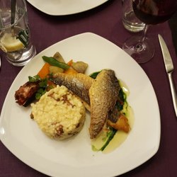 Les Toqués du Coin - Filets de dorade risotto au girolles et légumes de saison