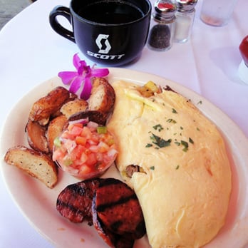 Island Lava Java - Luau Omelette, which is filled with roasted Kalua pork and grilled pineapple. - American Near Me - Kailua Kona, Hawaii Island Lava Java - Luau Omelette, which is filled with roasted Kalua pork and grilled pineapple. - American Near Me - Kailua Kona, Hawaii