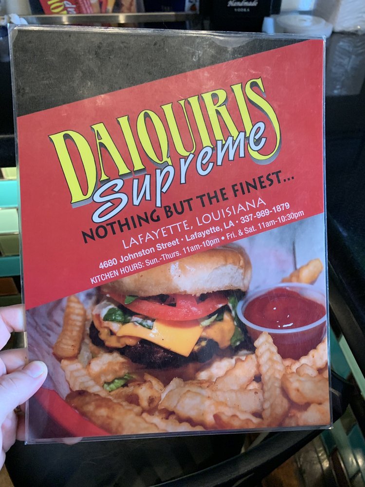 DAIQUIRIS SUPREME 20 Photos & 23 Reviews 4680 Johnston St, Lafayette, LA Menu Yelp