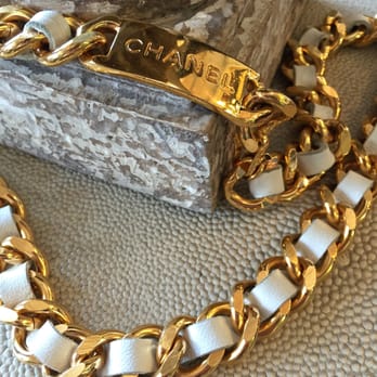 Jane Pabon Boutique - Chanel gold & white leather belt - Used, Vintage & Consignment Near Me - Geneva, Illinois Jane Pabon Boutique - Chanel gold & white leather belt - Used, Vintage & Consignment Near Me - Geneva, Illinois
