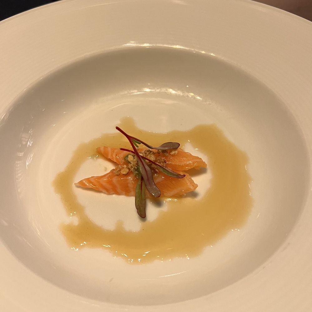 Ramsay's Kitchen - Salmon appetizer - New American Near Me - Las Vegas, Nevada