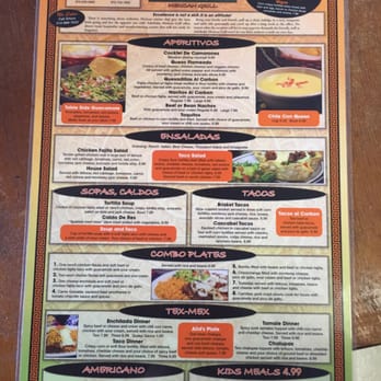 Arboledas Mexican Grill - Menu front - Mexican Near Me - Rockwall, Texas Arboledas Mexican Grill - Menu front - Mexican Near Me - Rockwall, Texas