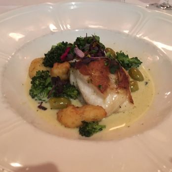 Sea Salt - Seabass w/ gnocchi and brocollini. Very nice. - Seafood Near Me - Naples, Florida Sea Salt - Seabass w/ gnocchi and brocollini. Very nice. - Seafood Near Me - Naples, Florida