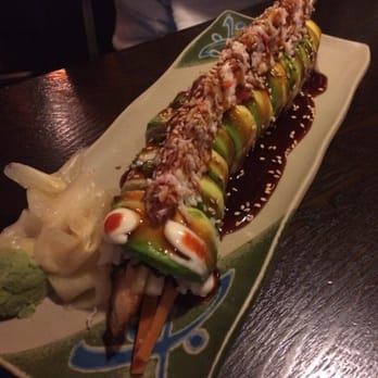 Ahi Sushi & Grill - Catapillar roll! Look at the face on this guy! Super fresh! - Japanese Near Me - Alpine, California
