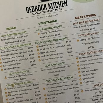 Bedrock Kitchen - menu - Food Court Near Me - Albuquerque, New Mexico