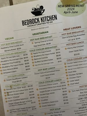 Menu photo 1 Bedrock Kitchen Albuquerque, NM