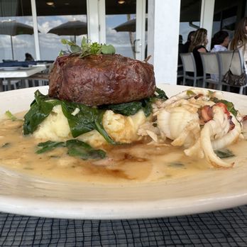 Latitudes - Filet and Lobster with Scampi Sauce - Seafood Near Me - Highland Beach, Florida Latitudes - Filet and Lobster with Scampi Sauce - Seafood Near Me - Highland Beach, Florida