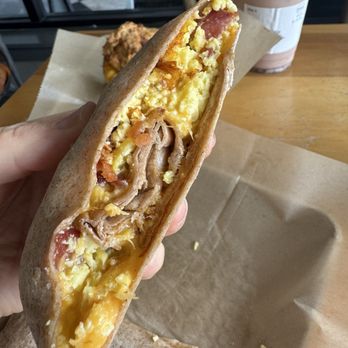 Rhino Coffee - Downtown - Breakfast burrito. Whole wheat tortilla not great, too soggy microwaved. - Coffee & Tea Near Me - Shreveport, Louisiana Rhino Coffee - Downtown - Breakfast burrito. Whole wheat tortilla not great, too soggy microwaved. - Coffee & Tea Near Me - Shreveport, Louisiana