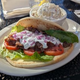 GYRO and potato salad. GYRO and potato salad.