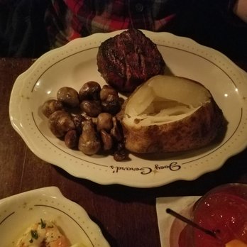 Joey Gerard's - A Bartolotta Supper Club - Filet with mushrooms and baked potato - Steakhouses Near Me - Greendale, Wisconsin Joey Gerard's - A Bartolotta Supper Club - Filet with mushrooms and baked potato - Steakhouses Near Me - Greendale, Wisconsin