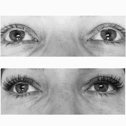 Sara Bullard Artistry - Before and after lash extensions