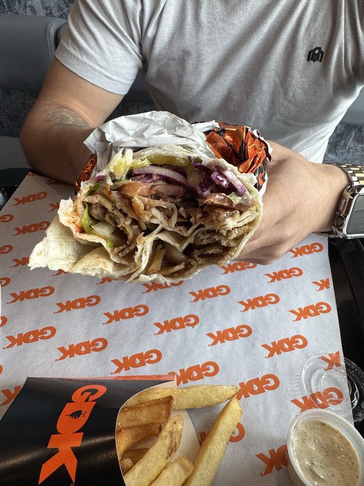 Food from German Doner Kebab