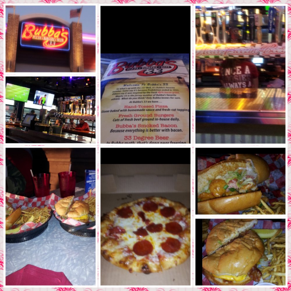 Bubba's 33 - Shrimp Po Boy, Signature Bacon Burger, kids Pepperoni Pizza, Beer "dang near freezing"...what's not to love? - American Near Me - Fishers, Indiana Bubba's 33 - Shrimp Po Boy, Signature Bacon Burger, kids Pepperoni Pizza, Beer "dang near freezing"...what's not to love? - American Near Me - Fishers, Indiana