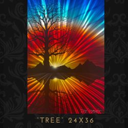 Derubeis Fine Art on Metal - "Tree"24x36