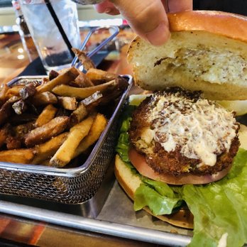 The Laughing Fox Tavern - Crab Cake Sandwich - Bars Near Me - Magnolia, New Jersey