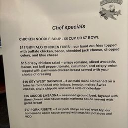 Menu Specials