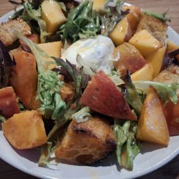 Peach Panzanella Peach Panzanella