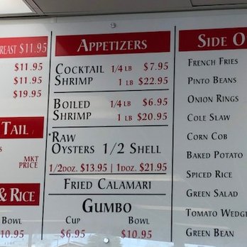 White River Fish Market - Current menu 8/1/22 - Seafood Near Me - Broken Arrow, Oklahoma White River Fish Market - Current menu 8/1/22 - Seafood Near Me - Broken Arrow, Oklahoma