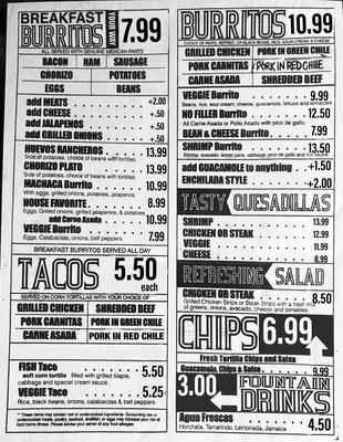 Menu photo 6 PHX Burrito House Phoenix, AZ