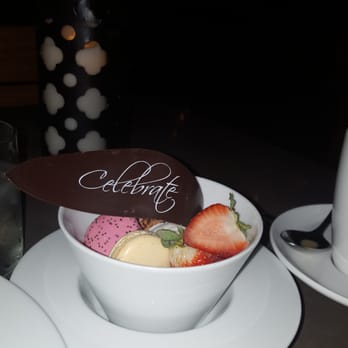 Watertable - Mini macaroons with berries! - New American Near Me - Huntington Beach, California