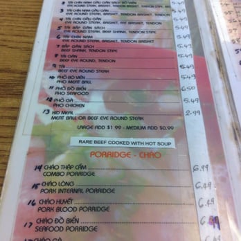 Pho 559 - Menu page 1 - Bubble Tea Near Me - Fresno, California