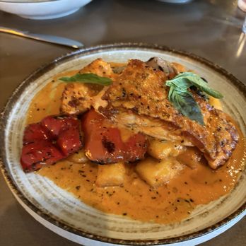 Luce Italian Kitchen - Salmon and gnnoci with grilled veggies - Italian Near Me - Little Rock, Arkansas Luce Italian Kitchen - Salmon and gnnoci with grilled veggies - Italian Near Me - Little Rock, Arkansas