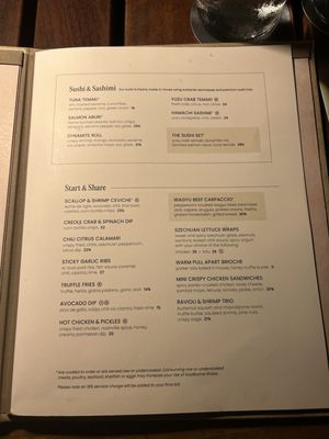 Menu photo 5 Cactus Club Cafe Miami, FL