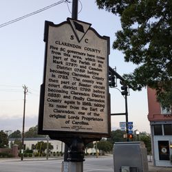 SC Historical Marker - Clarendon County / Manning Historical Marker