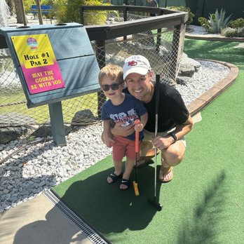 Grove Mini Golf - The happiest moment of our toddler's experience - Mini Golf Near Me - Wesley Chapel, Florida