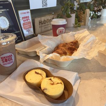 Nirvana Soul Coffee - Iced Hazelnut Mocha, Hot Mabuhay Ube Latte, Bacon Gouda Egg Bites, Breakfast Sandwich - Coffee & Tea Near Me - Cupertino, California Nirvana Soul Coffee - Iced Hazelnut Mocha, Hot Mabuhay Ube Latte, Bacon Gouda Egg Bites, Breakfast Sandwich - Coffee & Tea Near Me - Cupertino, California