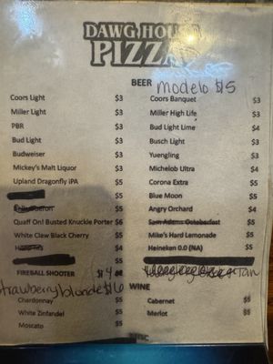 Menu photo 1 Dawg House Pizza Monrovia, IN