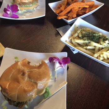 Wisdom Bakery & Cafe - Spicy chicken sandwich, garlic Parmesan fries, sweet potato fries - Vegan Near Me - Spring, Texas Wisdom Bakery & Cafe - Spicy chicken sandwich, garlic Parmesan fries, sweet potato fries - Vegan Near Me - Spring, Texas
