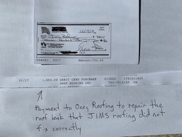 Slide of Jim's Roofing Co