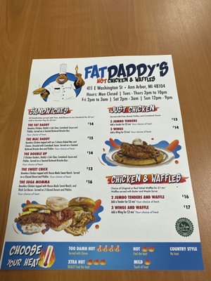Menu photo 3 Fat Daddy’s Hot Chicken & Waffles Ann Arbor, MI