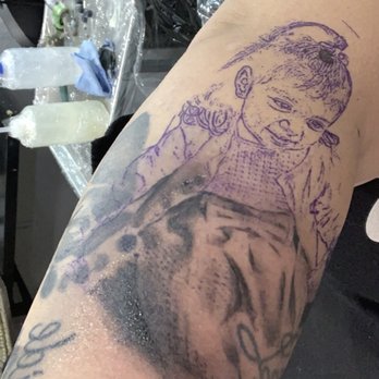 Calaveras Tattoo & Piercing - The process.. (Portrait By Daniel!) - Tattoo Near Me - Hayward, California