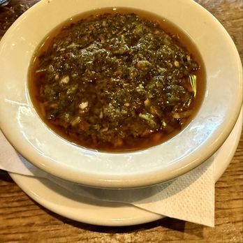 Lala's Argentine Grill - Spicy Chimichurri -- the best taste of the meal, but for a $2 up-charge. - Argentine Near Me - Studio City, California