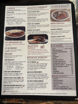 Menu photo 1 Billy Gail’s - Branson Branson, MO