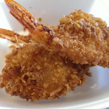 Tikiyaki - Coconut shrimp side order $4.49/4pcs. Not bad. Again dipping sauce very sweet. - Fast Food Near Me - Orange, California Tikiyaki - Coconut shrimp side order $4.49/4pcs. Not bad. Again dipping sauce very sweet. - Fast Food Near Me - Orange, California