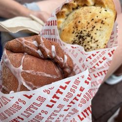 Potato & Cheese Pie and the Chocolate Brownie Pie