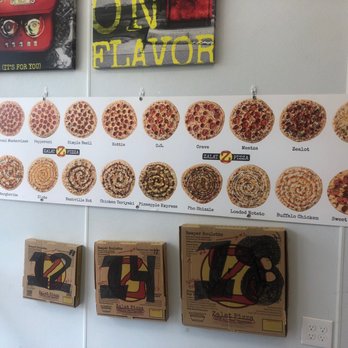 Zalat Pizza - a variety of pizzas on display - Pizza Near Me - Houston, Texas