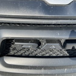 Ted's Express Car Wash - Bugs/mud in grill (taken immediately after wash - second wash in two days)