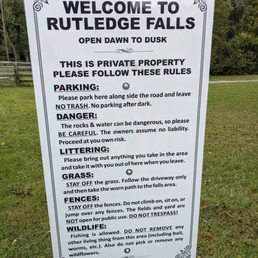 Rutledge Falls rules Rutledge Falls rules